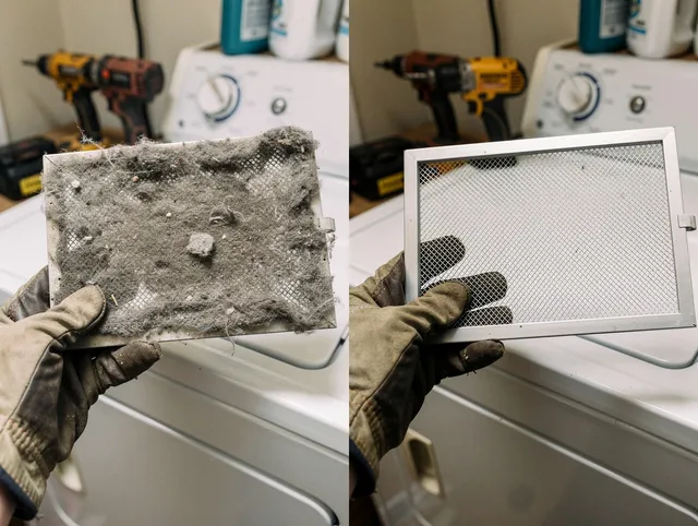 Professional lint trap cleaning by Stallings Dryer Vent Cleaning in Stallings