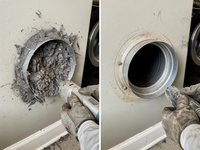Professional clogged vent cleaning by Stallings Dryer Vent Cleaning in Stallings