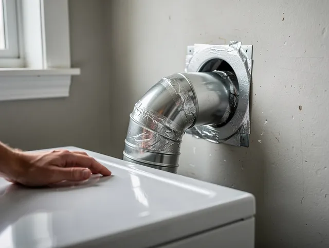 Stallings Dryer Vent Cleaning expert performing professional dryer vent repair and installation in Stallings