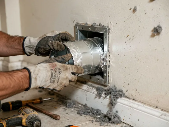 Professional dryer vent repair and installation by Stallings Dryer Vent Cleaning in Stallings